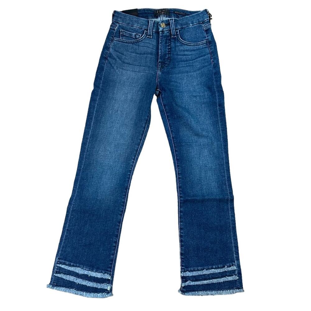JEN7 7 For All Mankind Ankle Straight Jeans Size 0 NWT